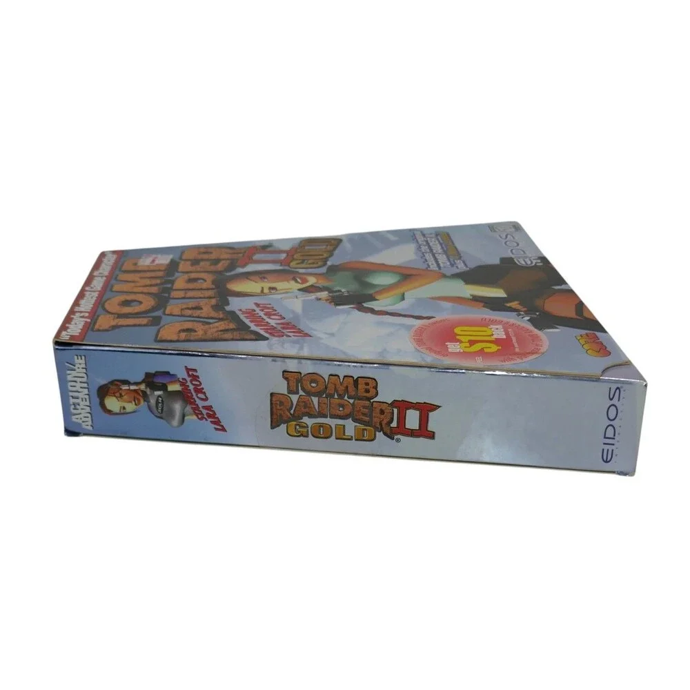 Tomb Raider II Starring Lara Croft Gold Trapezoid Box (PC, 1999) SEALED
